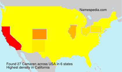 Surname Camaren in USA Surname Camaren in USA