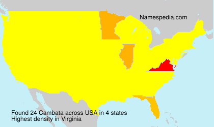 Surname Cambata in USA