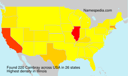Surname Cambray in USA Surname Cambray in USA