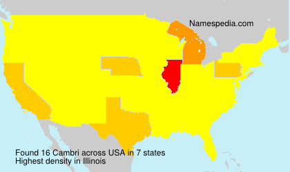 Surname Cambri in USA Surname Cambri in USA