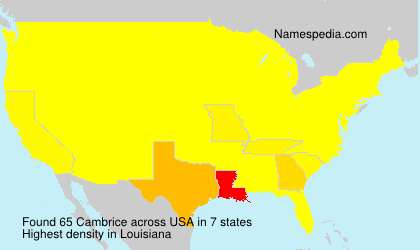 Surname Cambrice in USA Surname Cambrice in USA
