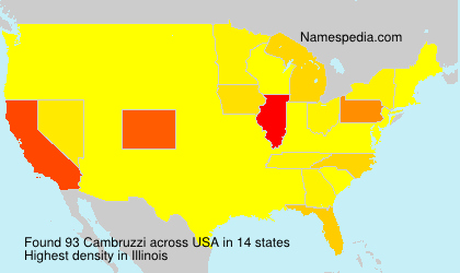 Surname Cambruzzi in USA Surname Cambruzzi in USA