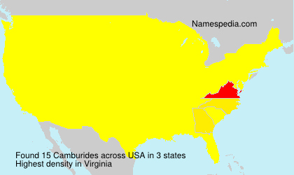 Surname Camburides in USA Surname Camburides in USA