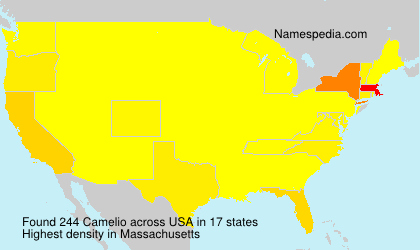Surname Camelio in USA Surname Camelio in USA