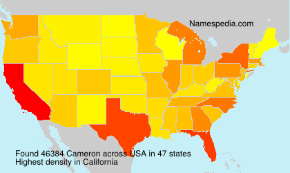 Surname Cameron in USA Surname Cameron in USA