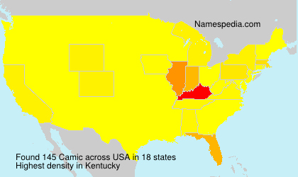 Surname Camic in USA Surname Camic in USA