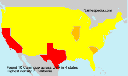 Surname Camingue in USA Surname Camingue in USA