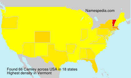 Surname Camley in USA Surname Camley in USA