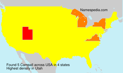 Surname Campall in USA Surname Campall in USA