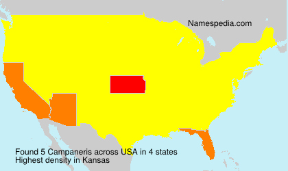 Surname Campaneris in USA Surname Campaneris in USA