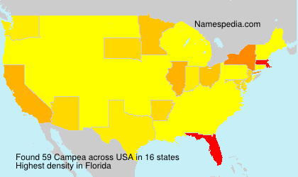 Surname Campea in USA Surname Campea in USA