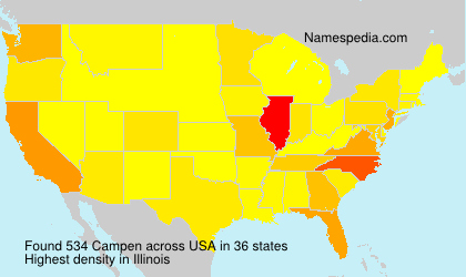 Surname Campen in USA