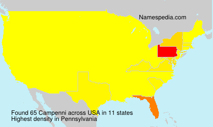 Surname Campenni in USA Surname Campenni in USA