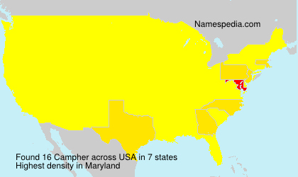 Surname Campher in USA Surname Campher in USA