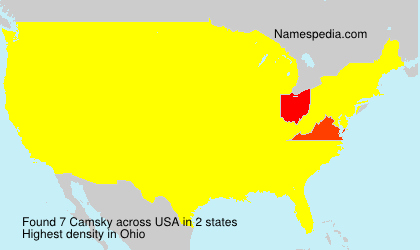 Surname Camsky in USA Surname Camsky in USA