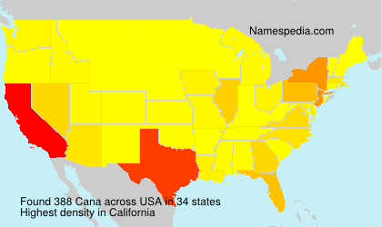 Surname Cana in USA Surname Cana in USA