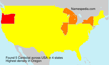 Surname Canbolat in USA Surname Canbolat in USA