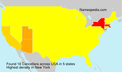 Surname Cancellara in USA Surname Cancellara in USA
