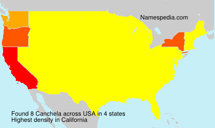 Surname Canchela in USA Surname Canchela in USA