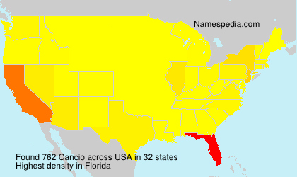 Surname Cancio in USA Surname Cancio in USA