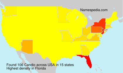 Surname Candio in USA Surname Candio in USA