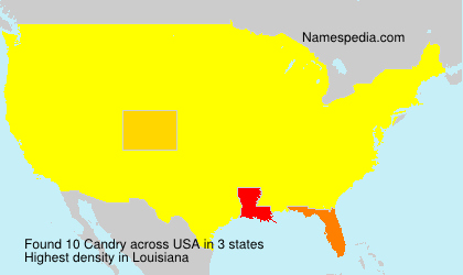 Surname Candry in USA