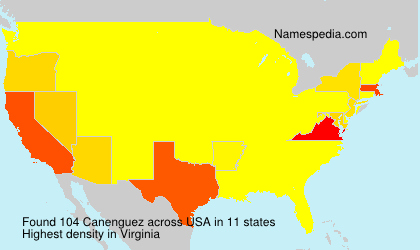 Surname Canenguez in USA Surname Canenguez in USA