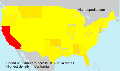 Surname Canevaro in USA Surname Canevaro in USA