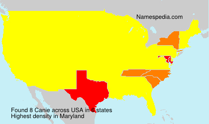 Surname Canie in USA Surname Canie in USA