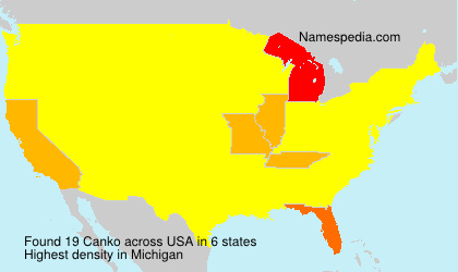 Surname Canko in USA Surname Canko in USA