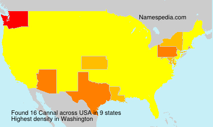 Surname Cannal in USA Surname Cannal in USA