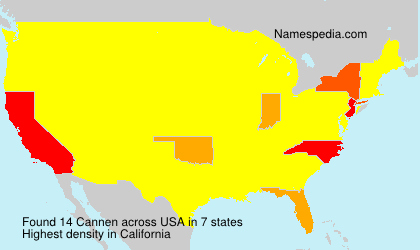 Surname Cannen in USA Surname Cannen in USA