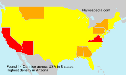 Surname Cannice in USA Surname Cannice in USA