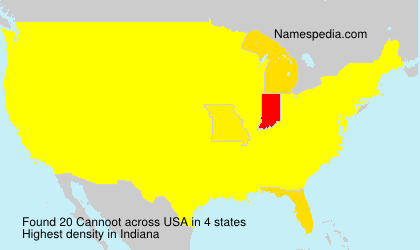 Surname Cannoot in USA Surname Cannoot in USA