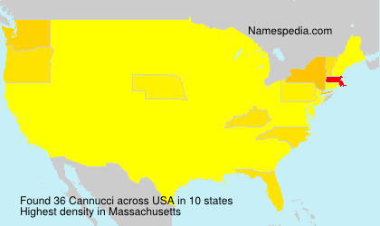 Surname Cannucci in USA Surname Cannucci in USA
