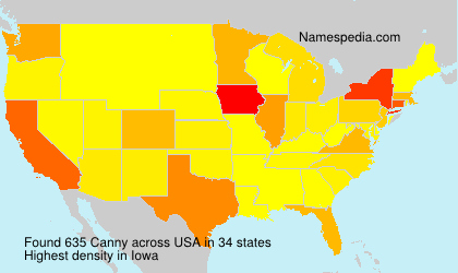 Surname Canny in USA Surname Canny in USA