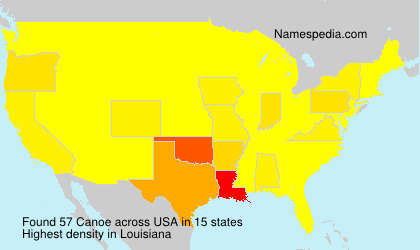 Surname Canoe in USA Surname Canoe in USA