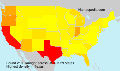 Surname Canright in USA Surname Canright in USA