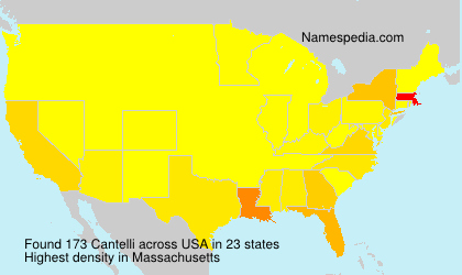 Surname Cantelli in USA Surname Cantelli in USA