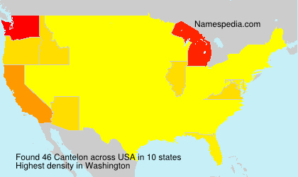 Surname Cantelon in USA Surname Cantelon in USA