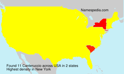 Surname Canteruccio in USA Surname Canteruccio in USA