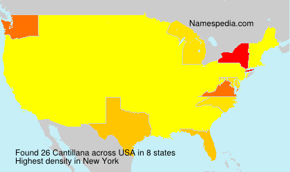 Surname Cantillana in USA Surname Cantillana in USA