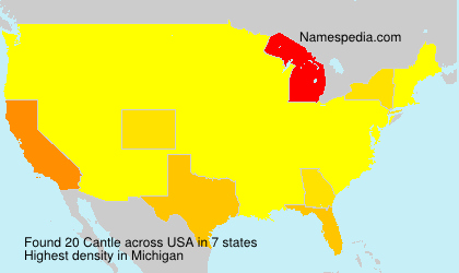 Surname Cantle in USA Surname Cantle in USA