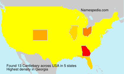 Surname Cantlebary in USA Surname Cantlebary in USA