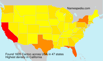 Surname Canton in USA Surname Canton in USA