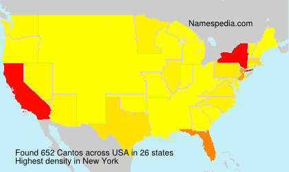 Surname Cantos in USA Surname Cantos in USA