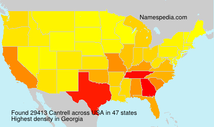 Surname Cantrell in USA Surname Cantrell in USA