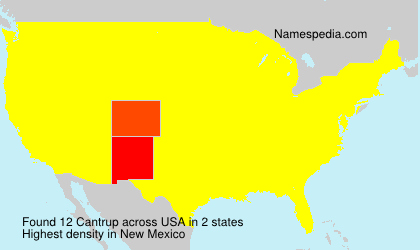 Surname Cantrup in USA Surname Cantrup in USA