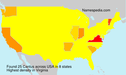 Surname Cantus in USA Surname Cantus in USA