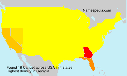 Surname Canuet in USA Surname Canuet in USA